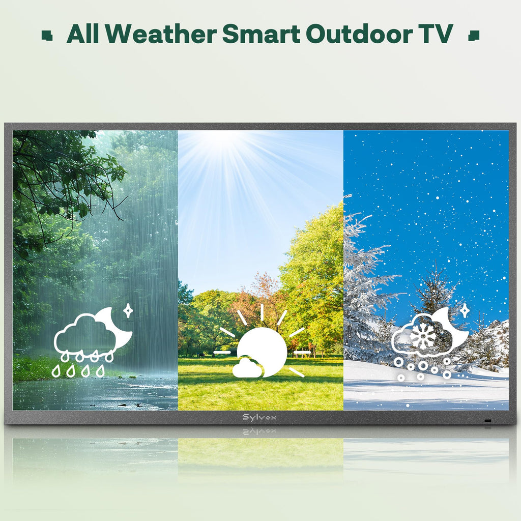 SYLVOX 55-Inch Deck Pro Outdoor Google TV, Partial Sun