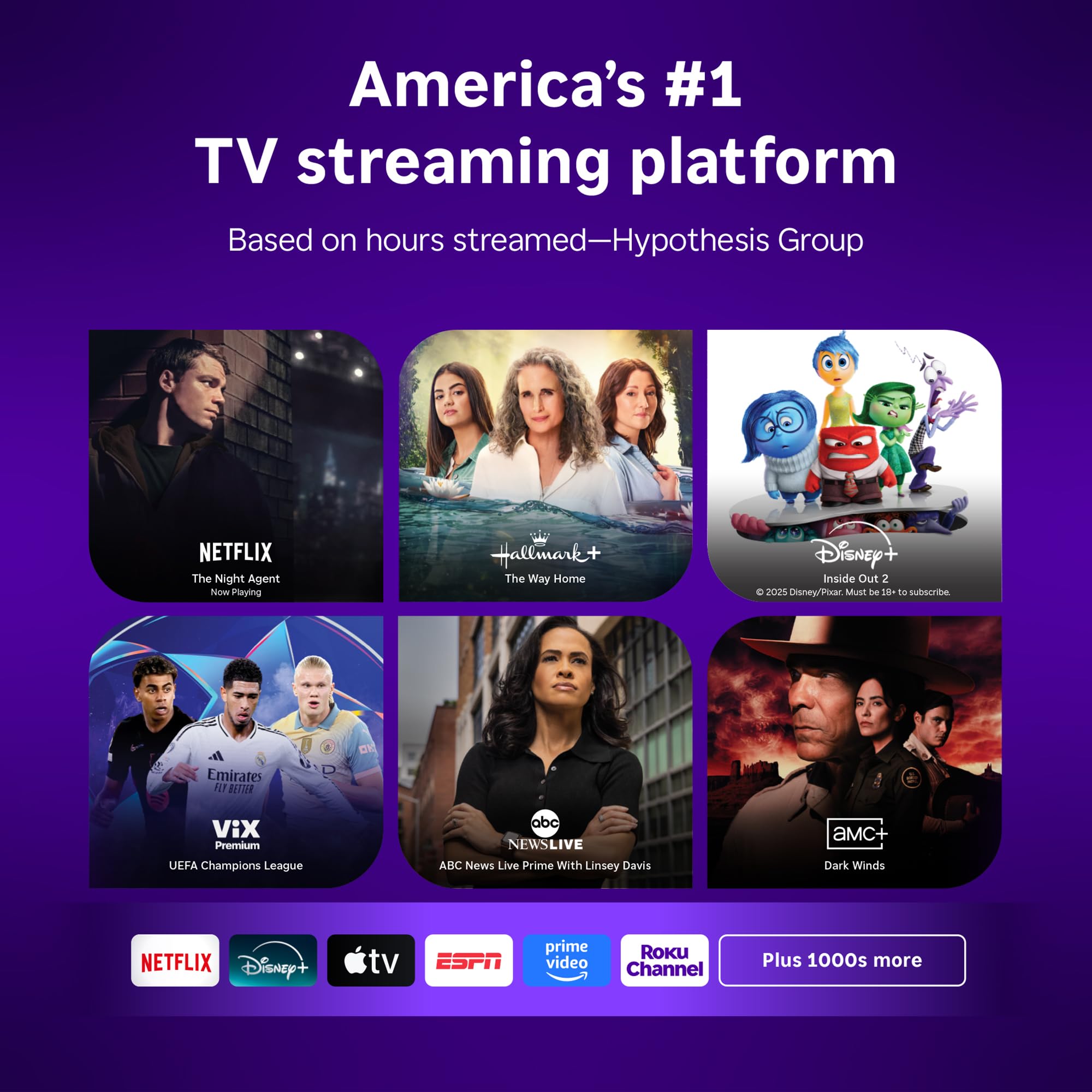 Roku Smart TV 2025 – RokuTV with Enhanced Voice Remote – Flat Screen LED Television with Wi-Fi for Streaming Live Local News, Sports, Family Entertainment