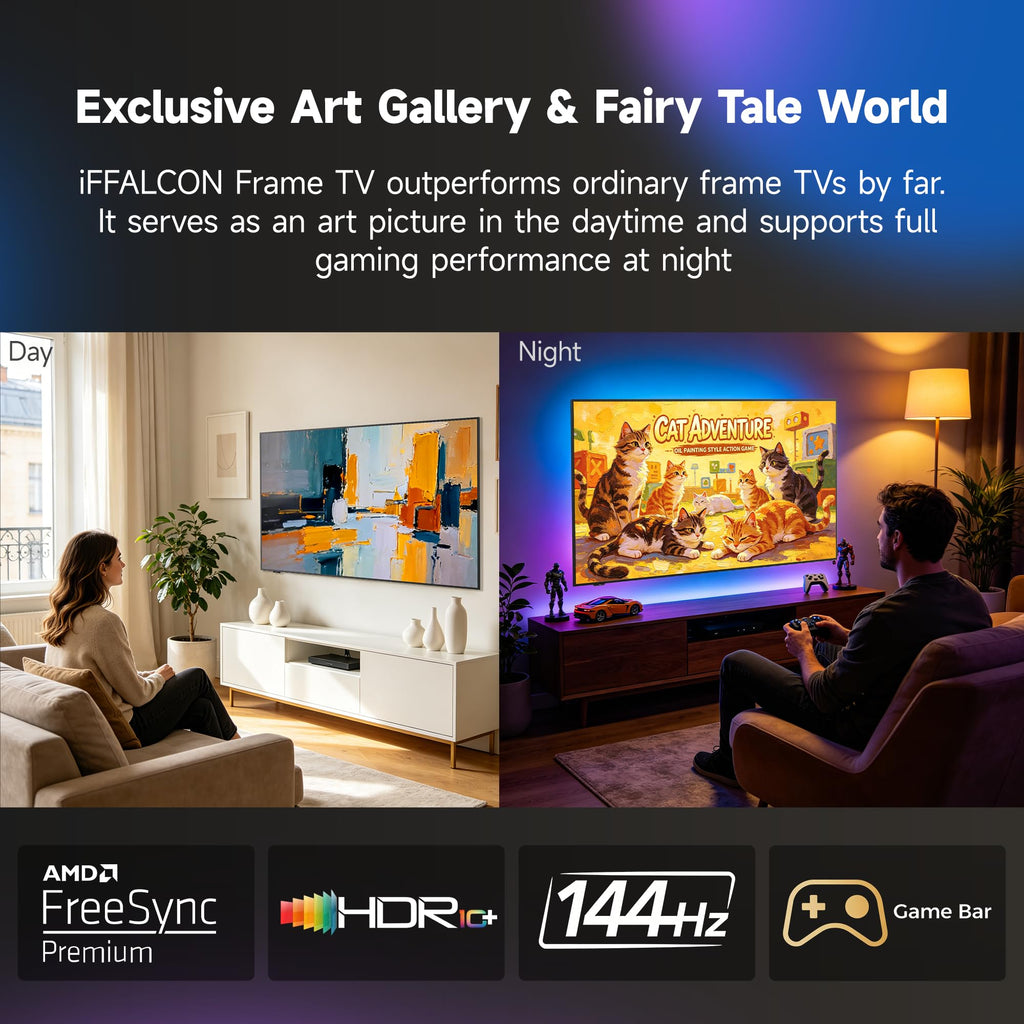 iFFALCON Frame Gaming Smart TV with Art Display Mode
