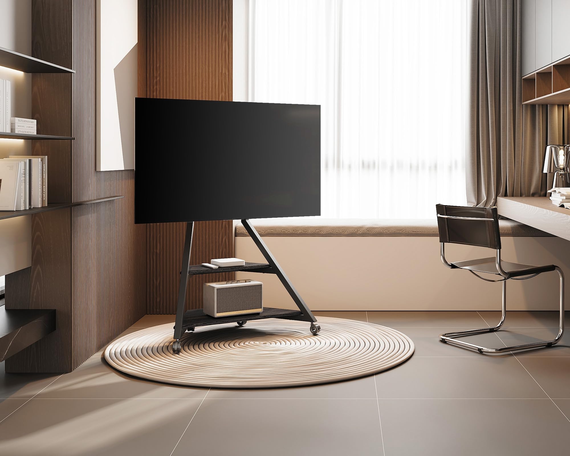 FITUEYES Rolling TV Stand
