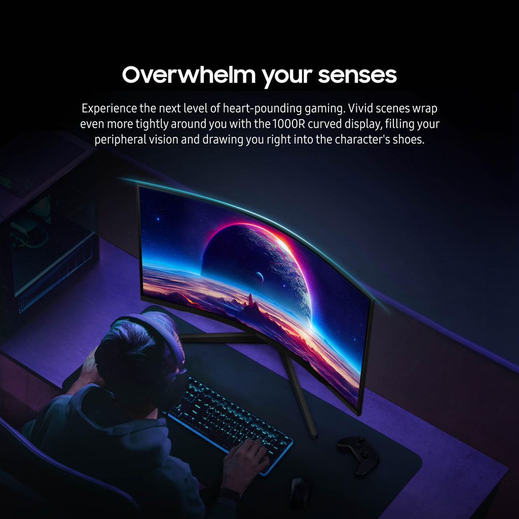 Samsung Odyssey G55C Curved QHD Gaming Monitor