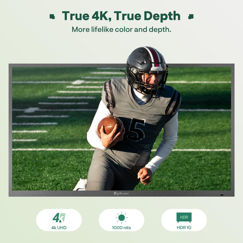 SYLVOX 55-Inch Deck Pro Outdoor Google TV, Partial Sun
