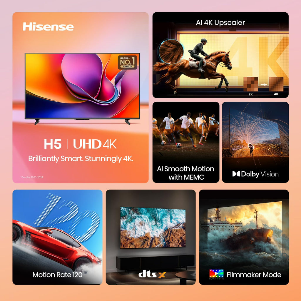 Hisense H5 Series Smart LED TV with Built-In Streaming