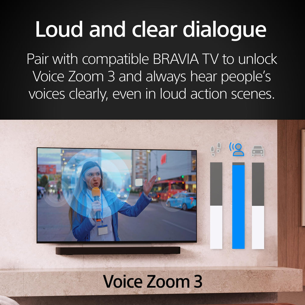 Sony BRAVIA 5 55-Inch 4K Mini LED Smart TV (K-55XR50) with BRAVIA Theater Bar 7 9-Speaker Soundbar (HT-A7100) Bundle