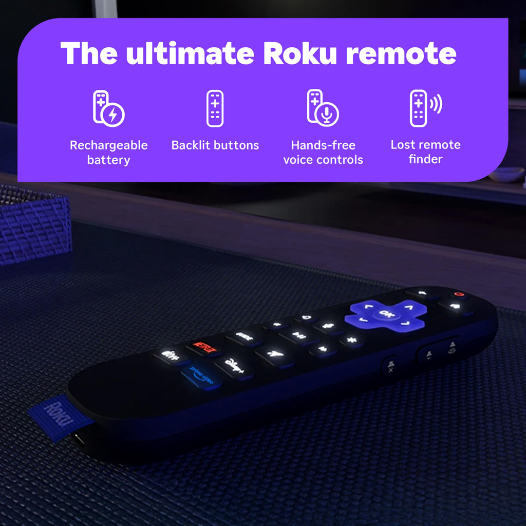 Roku Smart TV 2025 – Pro Series, Mini-LED TV – RokuTV with Backlit Voice Remote Pro – Flat Screen 4K QLED Television with 120Hz Refresh Rate & Dolby Vision IQ, Live News, Sports, Entertainment
