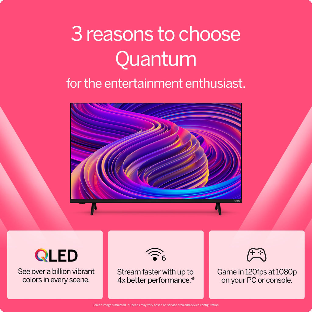 VIZIO 43-Inch Quantum 4K QLED Smart TV with Dolby Vision
