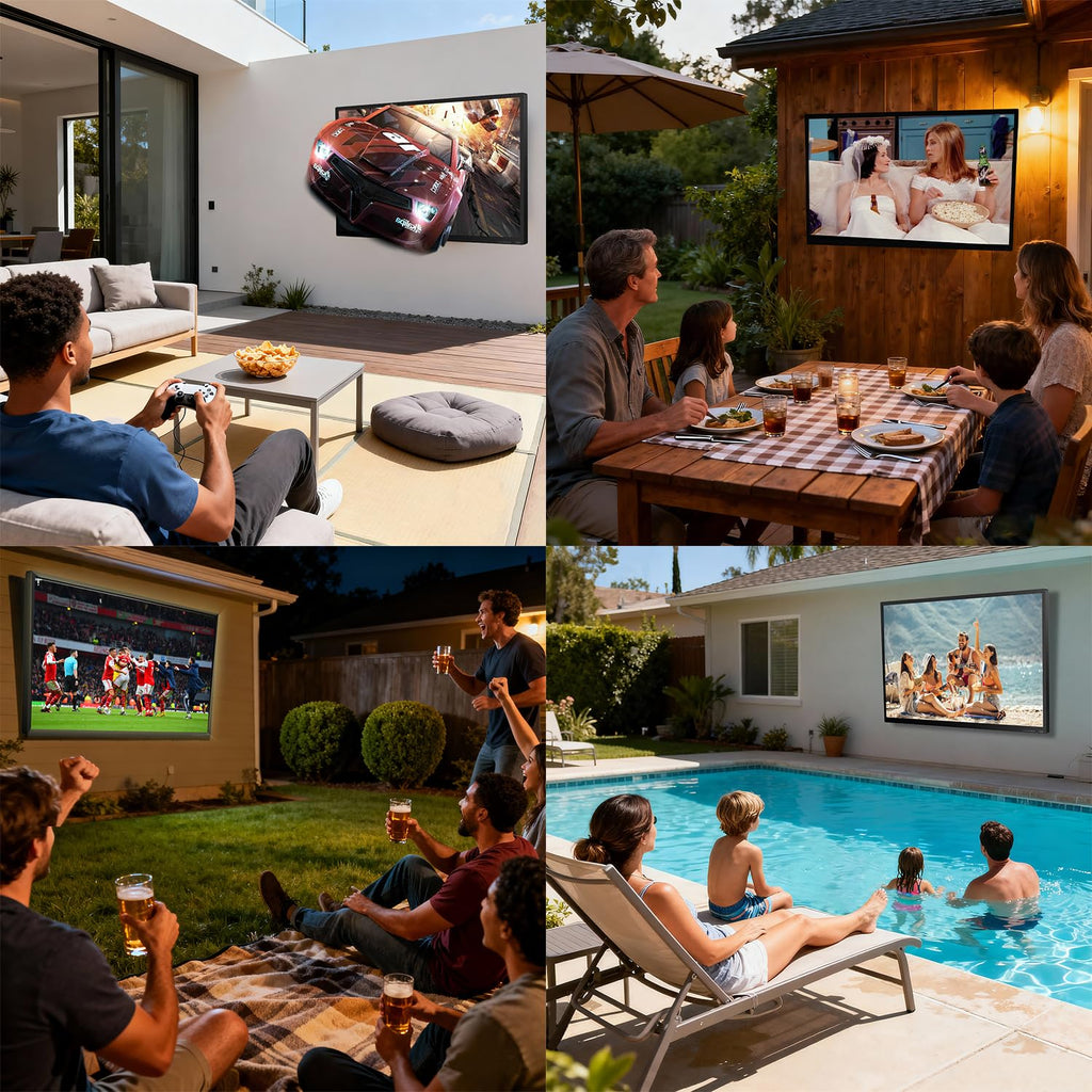ZPNUZDU 43-65-Inch 4K UHD IP65 Outdoor Patio TV