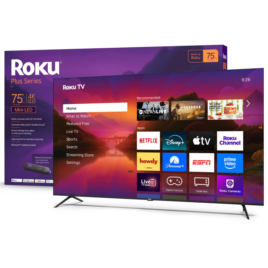 Roku 2025 Mini-LED 4K QLED Smart TV with Voice Remote