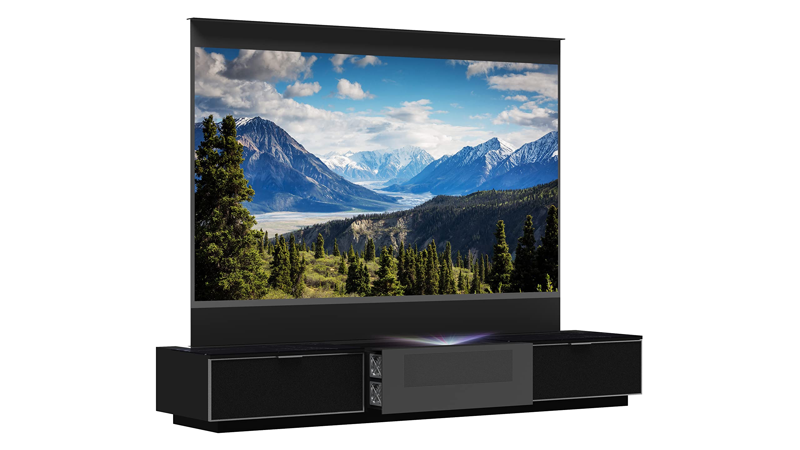 AWOL Vision 100-Inch 4K 3D Vanish TV Smart Cabinet