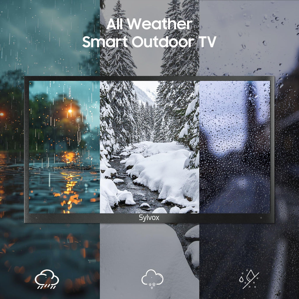 SYLVOX Weatherproof Outdoor Smart TV for Patio Use