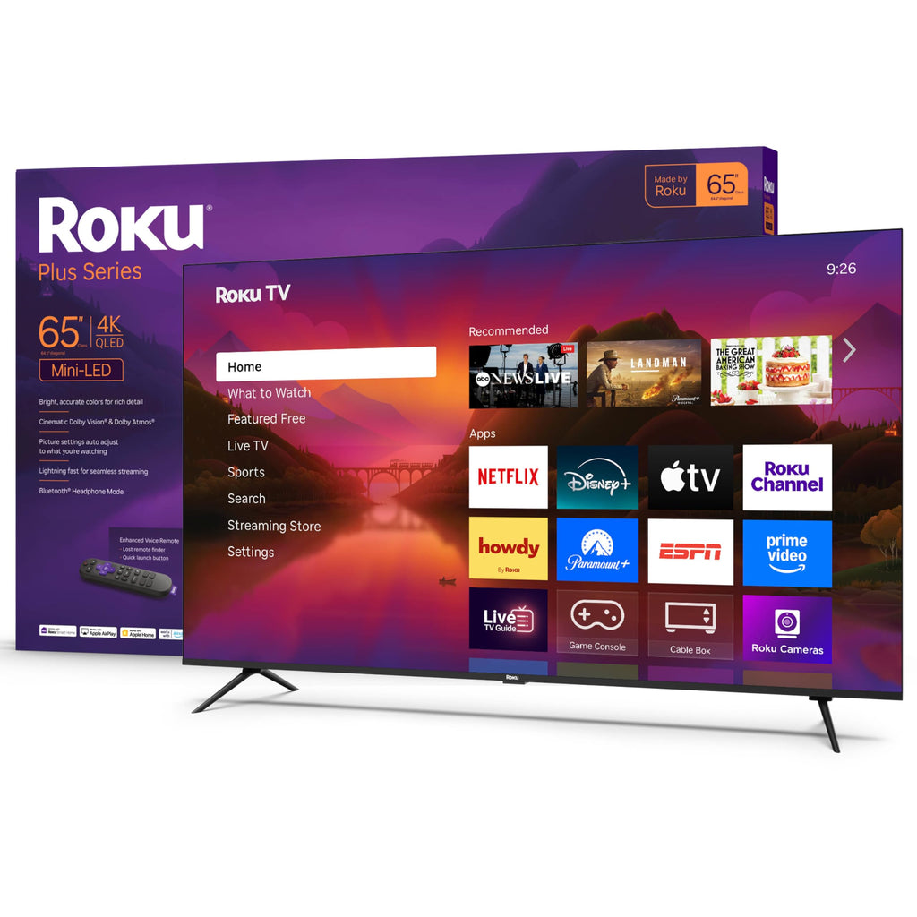 Roku 2025 Mini-LED 4K QLED Smart TV with Voice Remote
