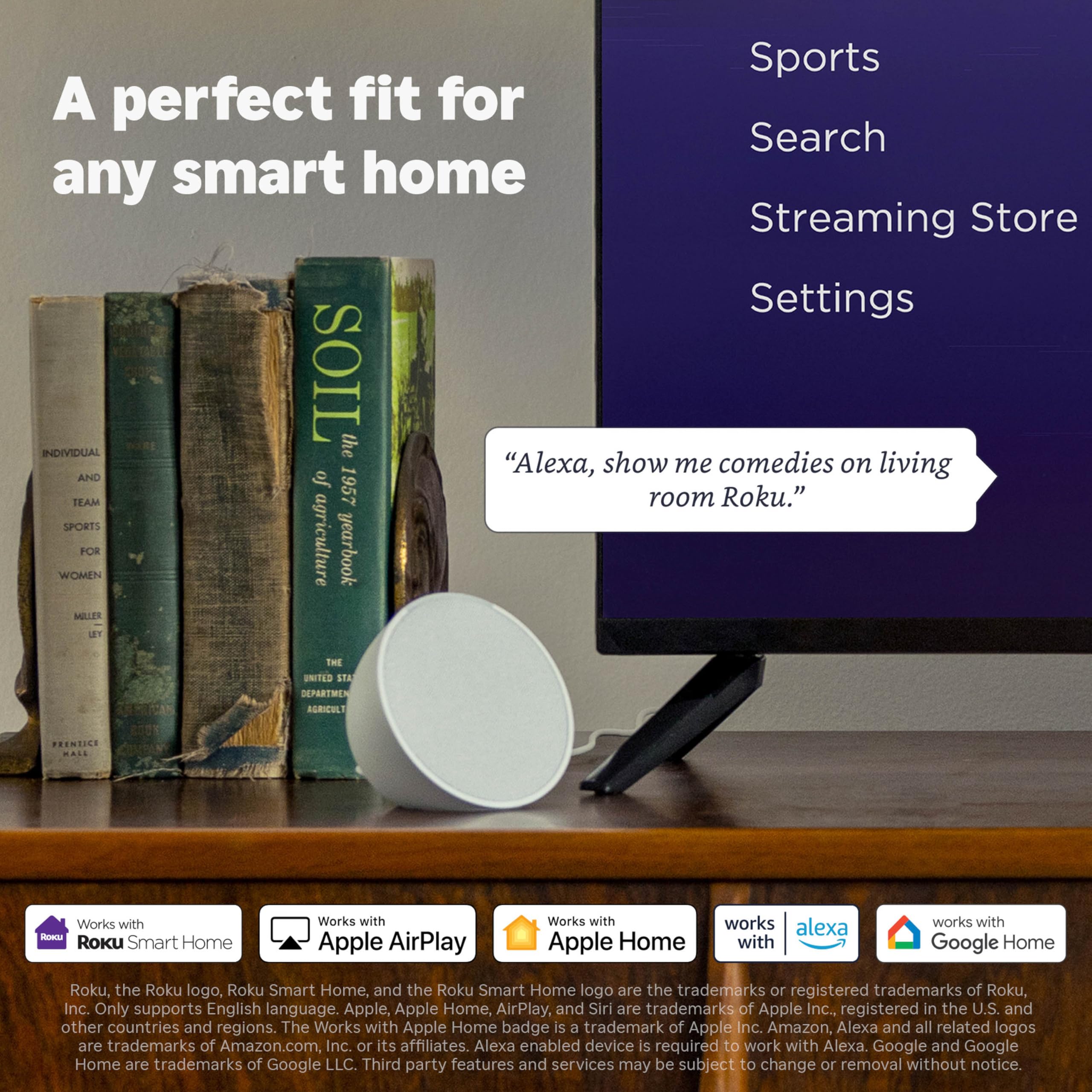 Roku Smart TV 2025 – Mini-LED TV – RokuTV with Enhanced Voice Remote – Flat Screen 4K QLED Television with Dolby Vision & Wi-Fi for Streaming Live Local News, Sports